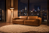 Valentina Distressed Leather Recliner Sofa
