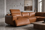 Valentina Distressed Leather Recliner Sofa