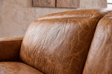 Valentina Distressed Leather Recliner Sofa