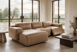 Valentina Distressed Leather Recliner Sectional Sofa