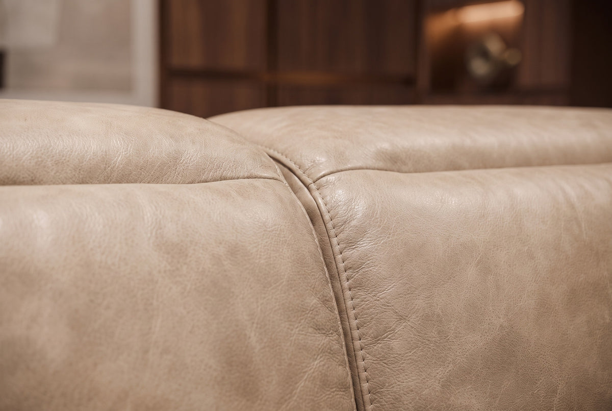 Valentina Distressed Leather Recliner Sectional Sofa