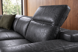 Valentina Distressed Leather Recliner Sectional Sofa