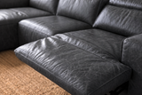 Valentina Distressed Leather Recliner Sectional Sofa