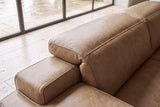 Valentina Distressed Leather Recliner Sectional Sofa