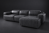Valentina Distressed Leather Recliner Sectional Sofa