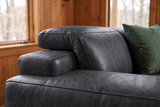 Valentina Distressed Leather Recliner Sectional Sofa