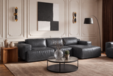 Valentina Distressed Leather Recliner Sectional Sofa