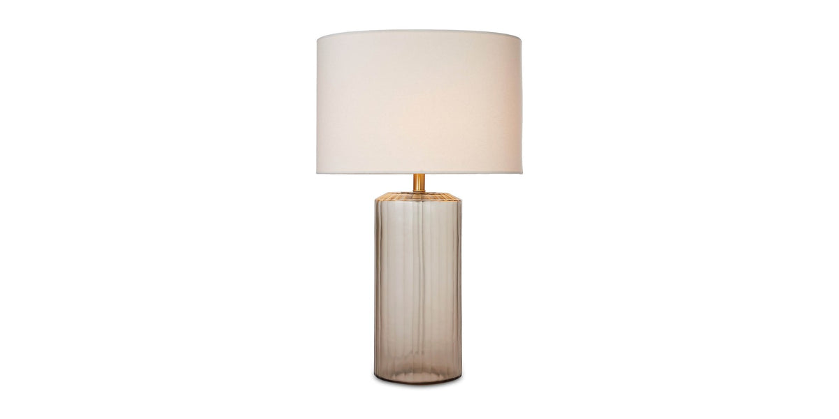 Valeria Ribbed Frosted Glass Table Lamp