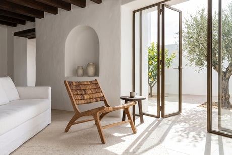 Varigotti Reclaimed Teak and Abaca Accent Chair