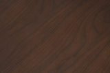 Close-up of the walnut-figured grain on the Vigevano tabletop