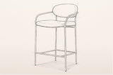 Pencil sketch of the Vitorchiano counter stool, three-quarter view