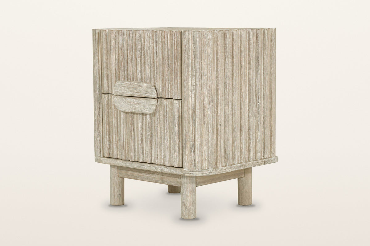 Vitorchiano nightstand in Natural White Wash acacia