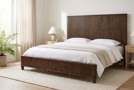 Volterra Solid Wood Reeded Bed