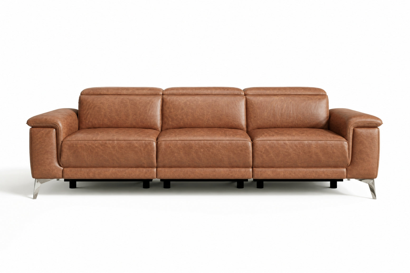 Valencia Pista Distressed Leather Reclining Sofa
