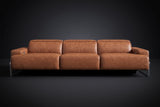 Valencia Melania Distressed Leather Recliner Sofa