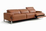 Melania Distressed Leather Recliner Sofa