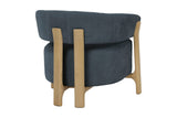 Willoughby club chair, rear three-quarter view