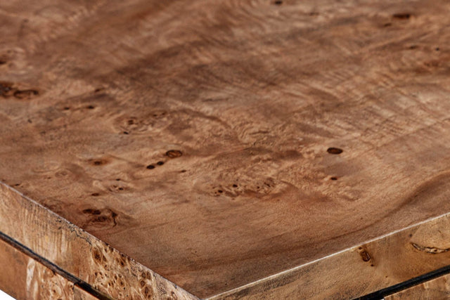 Winslow Dark Burl Veneer Dining Table - Dark Burl Veneer