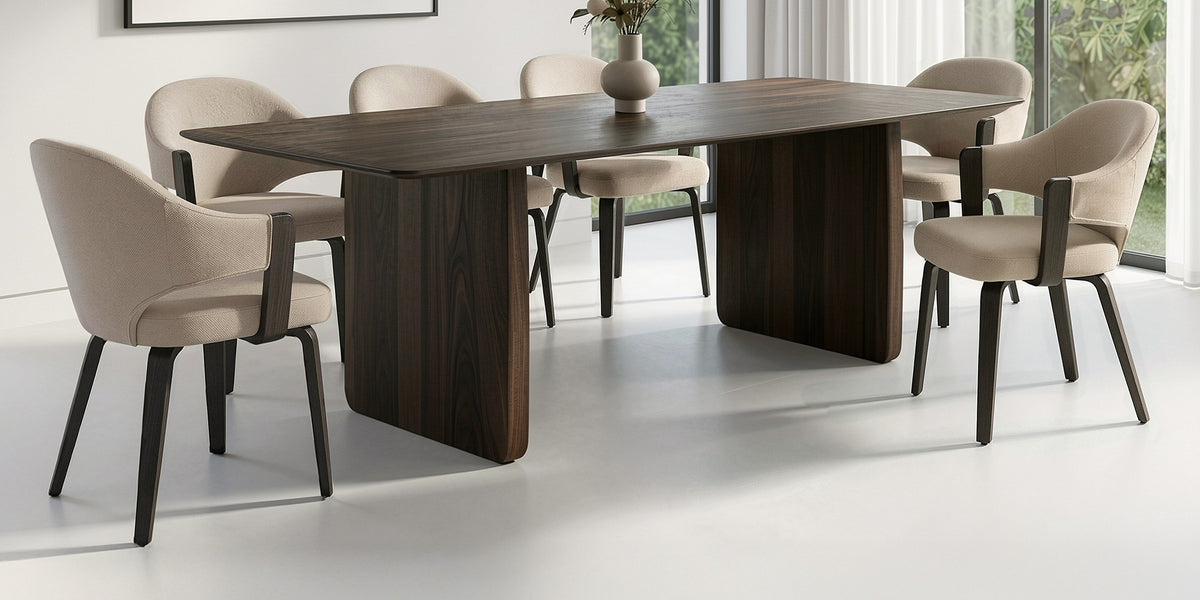 Zane Solid Mango Wood 7-Piece Dining Set