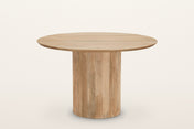 Zuccarello round mango dining table in Natural