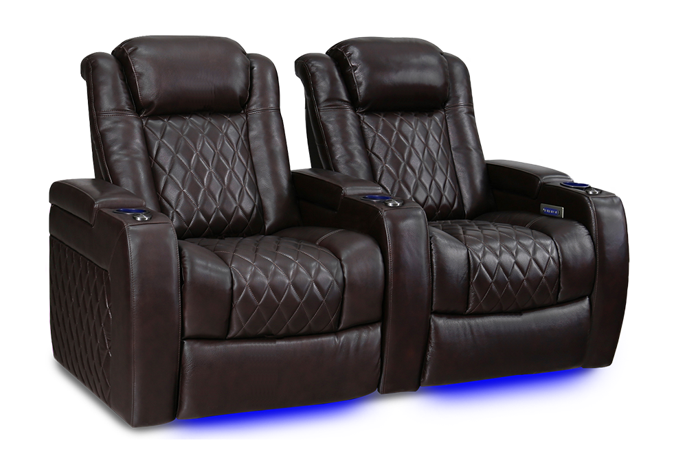 Valencia Tuscany XL Big and Tall Leather Home Theater Seating