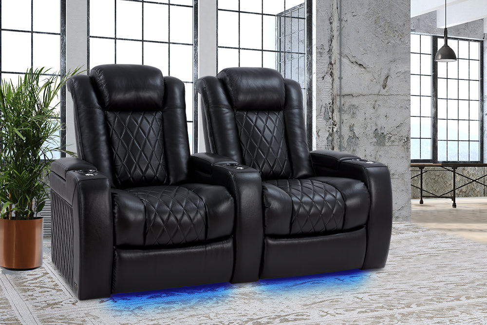 Valencia Tuscany XL Big and Tall Leather Home Theater Seating