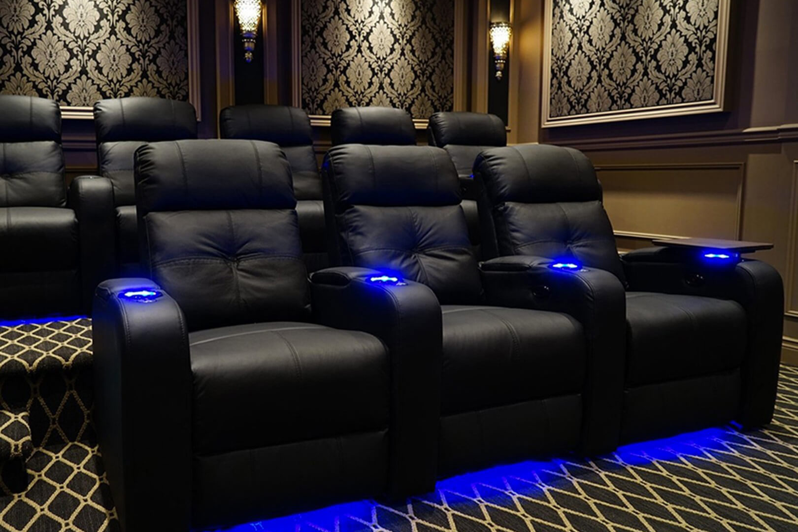 Valencia Verona Leather Home Theater Seating