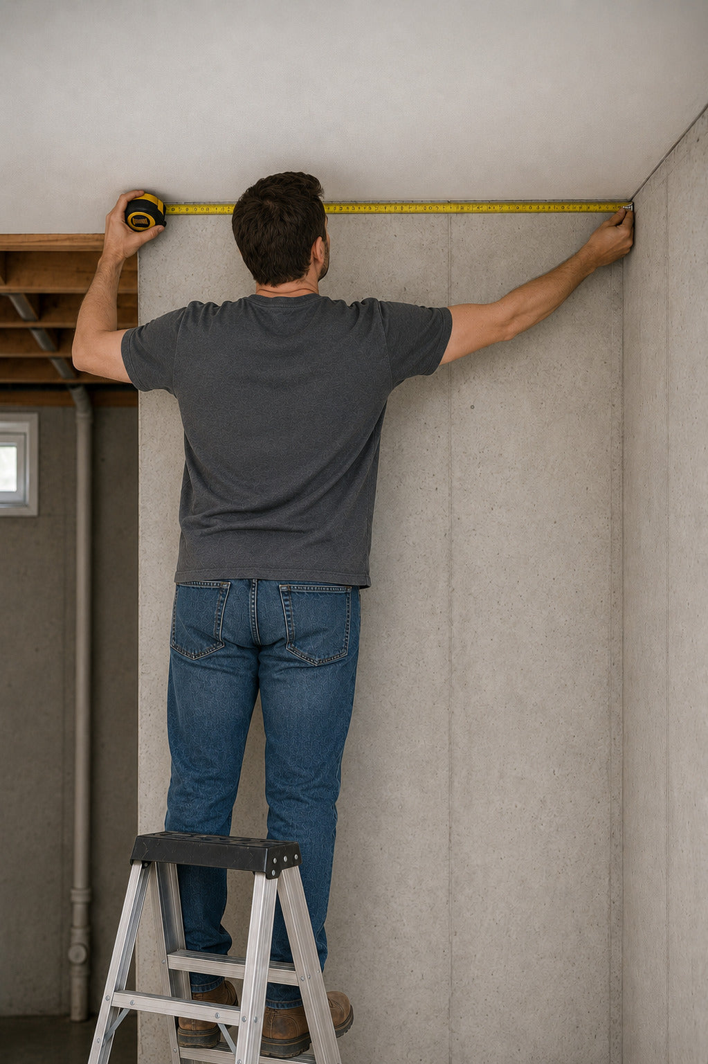 Measuring a room before planning the starlight ceiling layout