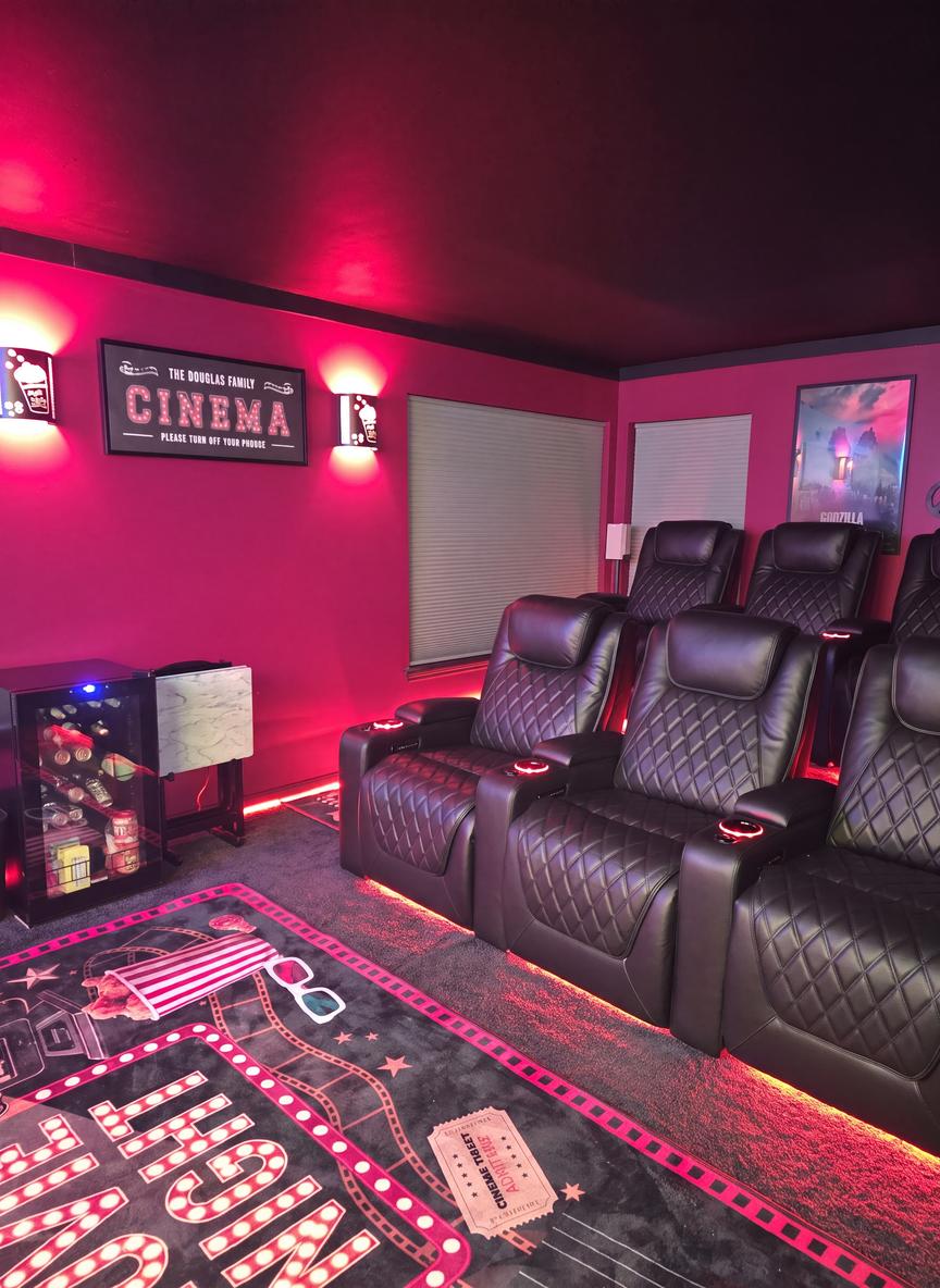 Customer home theater featuring Oslo Luxury seating